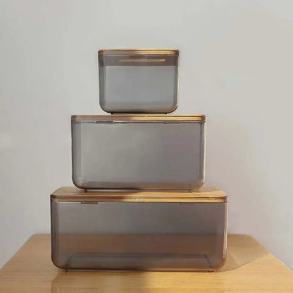 Bamboo Wooden Cover Plastic Tissue Box Paper Holder Dispenser Home Storage Case - ADFIRE