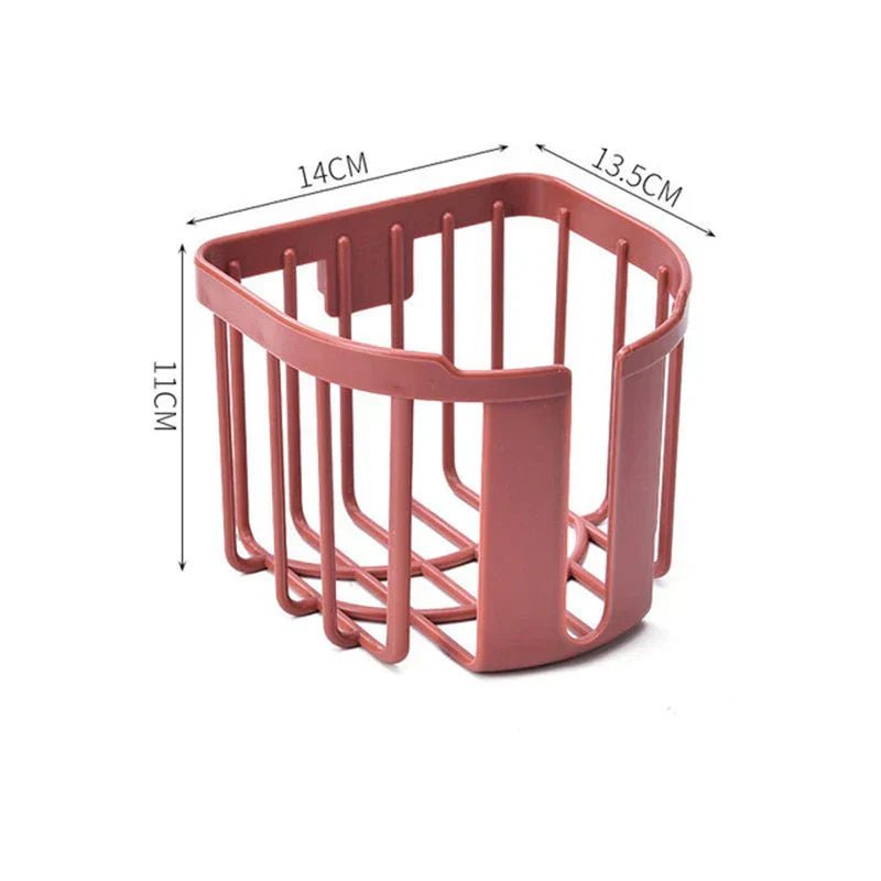 Punch - Free Toilet Paper Shelf Bathroom Kitchen Tissue Box Wall - Mounted Sticky Paper Storage Box Toilet Paper Holder Roll Paper - ADFIRE